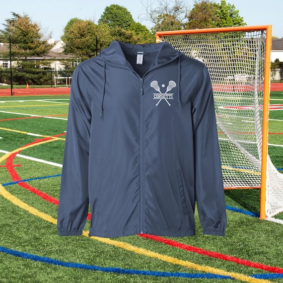 Men's Lightweight Lacrosse Jacket, Personalized Monogram Lacrosse