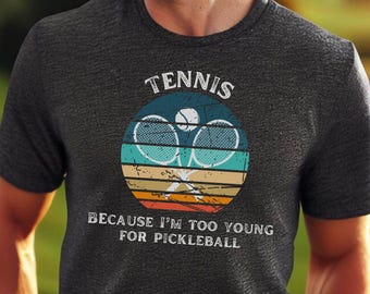 Herren lustiges Tennis Shirt, Retro Tennis Tshirt, Vintage T-Shirt, Geschenk für Papa, Geschenk für Mann, Tennis Geschenk für Männer, Geschenk für Tennisliebhaber