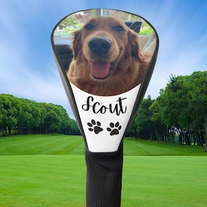 Custom Golf Club Cover, Personalized Club Cover For Dog Mom, Customized Golf Club Head Cover for Dog Owner, Gift for Dog Parent, Canine Gift