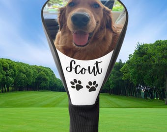 Custom Golf Club Cover, Personalized Club Cover For Dog Mom, Customized Golf Club Head Cover for Dog Owner, Gift for Dog Parent, Canine Gift