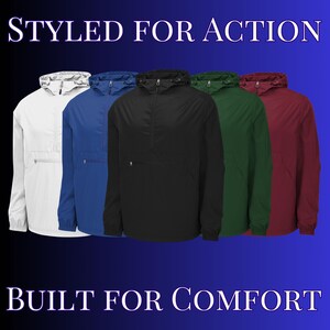 Mens Personalized Golf Jacket, Packable Anorak, Custom Sport Jacket, Golf Club Gift, Golf Coach Gift, Golf Gifts for Men, Gift for Husband image 7