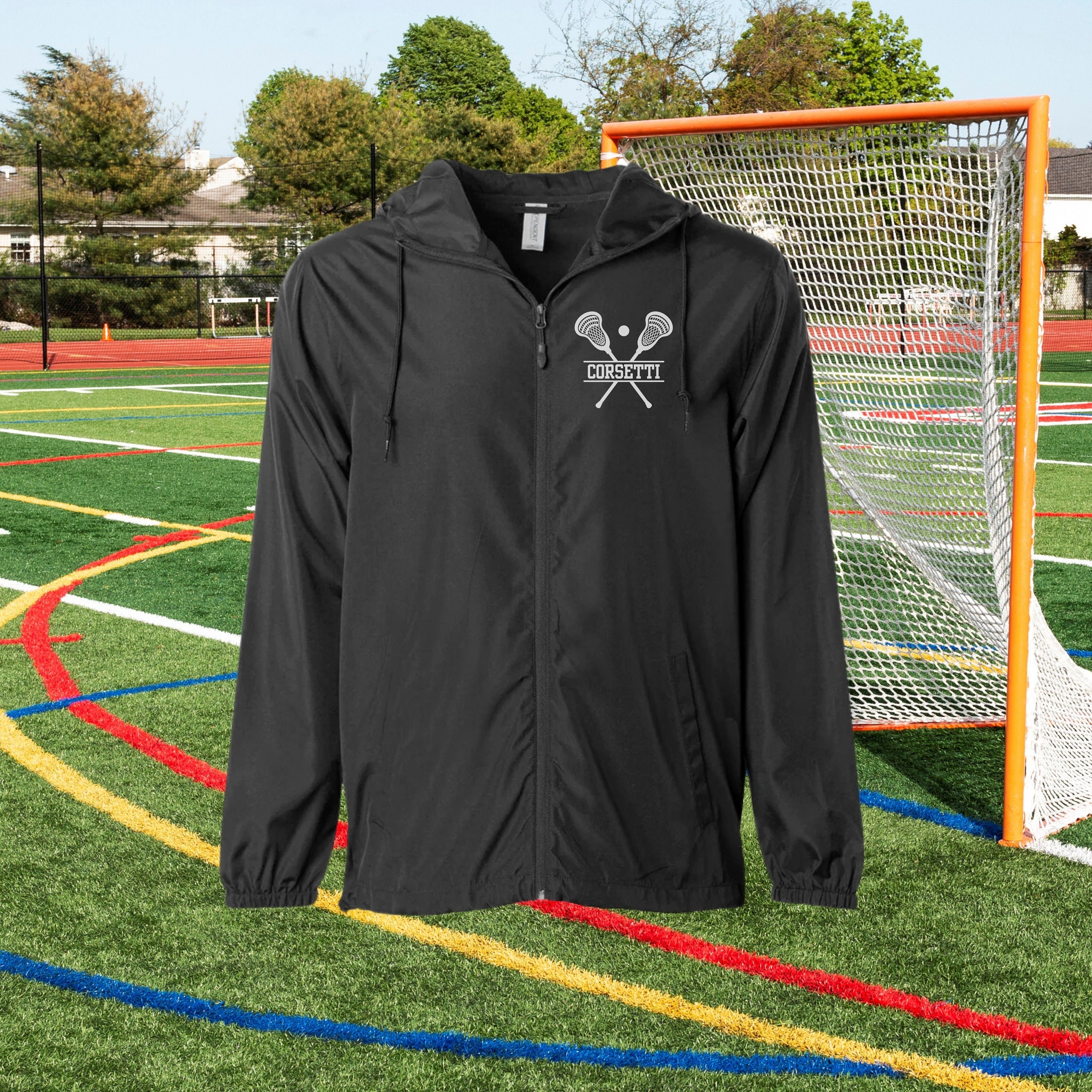 Men's Lightweight Lacrosse Jacket, Personalized Monogram