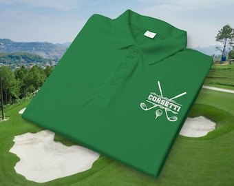 Custom Embroidered Golf Polo, Personalized Golf Shirt, Monogram Golf Polo, Gift for Dad, Father's Day Gift, Golf Gift for Him, Golf Top
