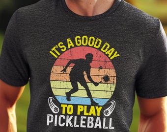 Herren lustiges Pickleball Shirt, Retro Pickleball Tshirt, Vintage T-Shirt, Geschenk für Papa, Ehemann Geschenk, Pickleball Geschenk für Männer, Pickleball-Liebhaber