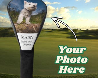 Custom Golf Club Cover, Personalized Club Cover For Dog Mom, Customized Golf Club Head Cover for Dog Owner, Gift for Dog Parent, Canine Gift