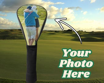 Custom Golf Club Cover, Personalized Club Cover For Dad, Customized Golf Club Head Cover, Golf Gifts Ideas, Golf Gifts for Him, Father's Day