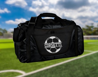 Bolsa de lona de fútbol personalizada, bolsa deportiva personalizada, bolsa de viaje con monograma, bolsa de hombro atlética, regalo de entrenador de fútbol, bolsa de jugador de fútbol, bolsa de equipo