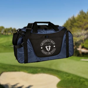 Personalized Groomsman Duffel Bag, Custom Sport Duffle Bag, Monogram Travel Bag, Athletic Shoulder Bag, Bachelor Party Gift, Proposal Gift image 3