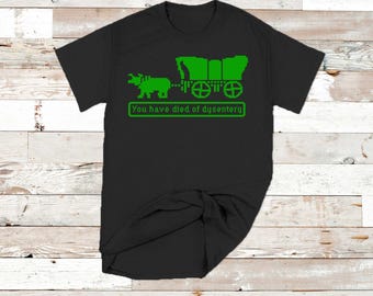 Retro gaming-T-shirt Oregon Trail