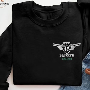 Custom Embroidered Kishiimoto Sector 45 Sweatshirt, Personalised A Warnerr Uniform Sweatshirt, The Shatterr Me Crewneck, Gift for Book Lover