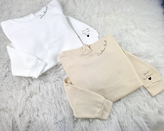 Custom Hoodies Personalised Names text on Neck and Sleeve Printed Hoody Father Day Jumper Unisex Tops Family Matching Hooded Sweatshirts Etsy Australia