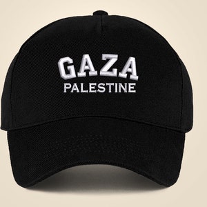 Gaza Palestine Hat, Embroidered Palestine Baseball Caps, Palestine Snapback Hats, 5 Panel Comfy Palestine Caps, Adjustable Strip Headwear