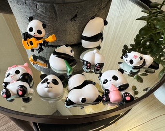 Achetez-en 3, obtenez-en un gratuit, aimants décoratifs pour réfrigérateur, panda, aimants animaux pour réfrigérateur, cuisine, bureau, tableau blanc, cadeau pour les amateurs de panda