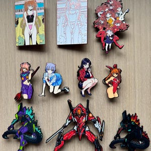 Épingles d&#39;anime, ensemble d&#39;épingles en émail, coffret cadeau anime, personnages d&#39;anime japonais, cadeau pour amoureux des dessins animés, épingles de sac anime, lot d&#39;épingles de sac à dos