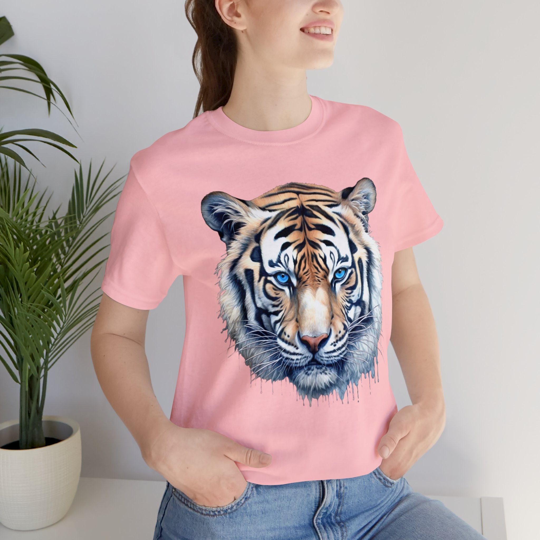 Tiger Water Color Tee -gift for Mom or Girl Friend - Etsy