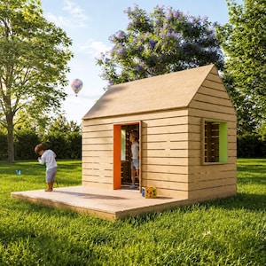 Outdoor Kids Playhouse Plans | Digital PDF Download
