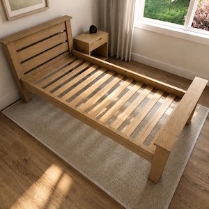 Twin Platform Bed Frame Plans | Modern Woodworking DIY (PDF Download) image 4