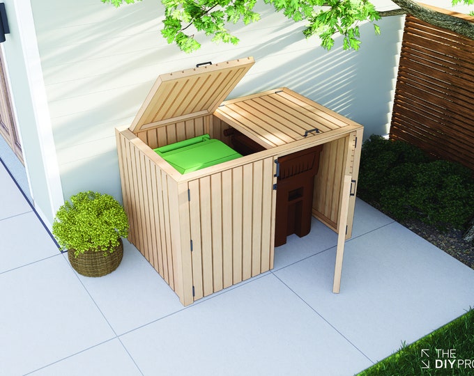 Plans How to Build A Octagon Wood Garbage Storage Recycle Box Download ...