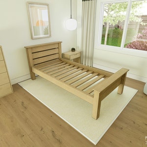 DIY Twin Bed Frame & Headboard - Digital Download PDF Plans