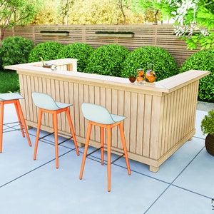 DIY Outdoor Bar - Digital Download PDF Plans