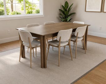 DIY Dining Table Plans |  6-Seat Wood Table PDF Download