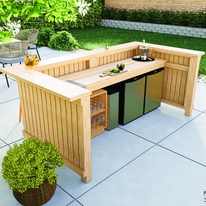 DIY Outdoor Bar - Digital Download PDF Plans - Etsy