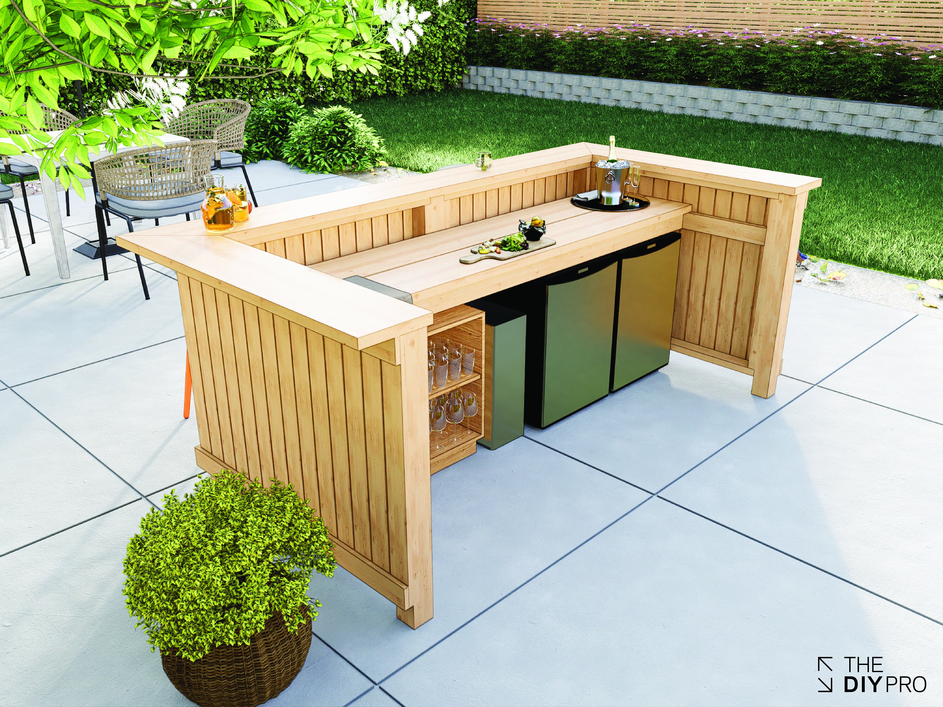 DIY Outdoor Bar - Digital Download PDF Plans - Etsy