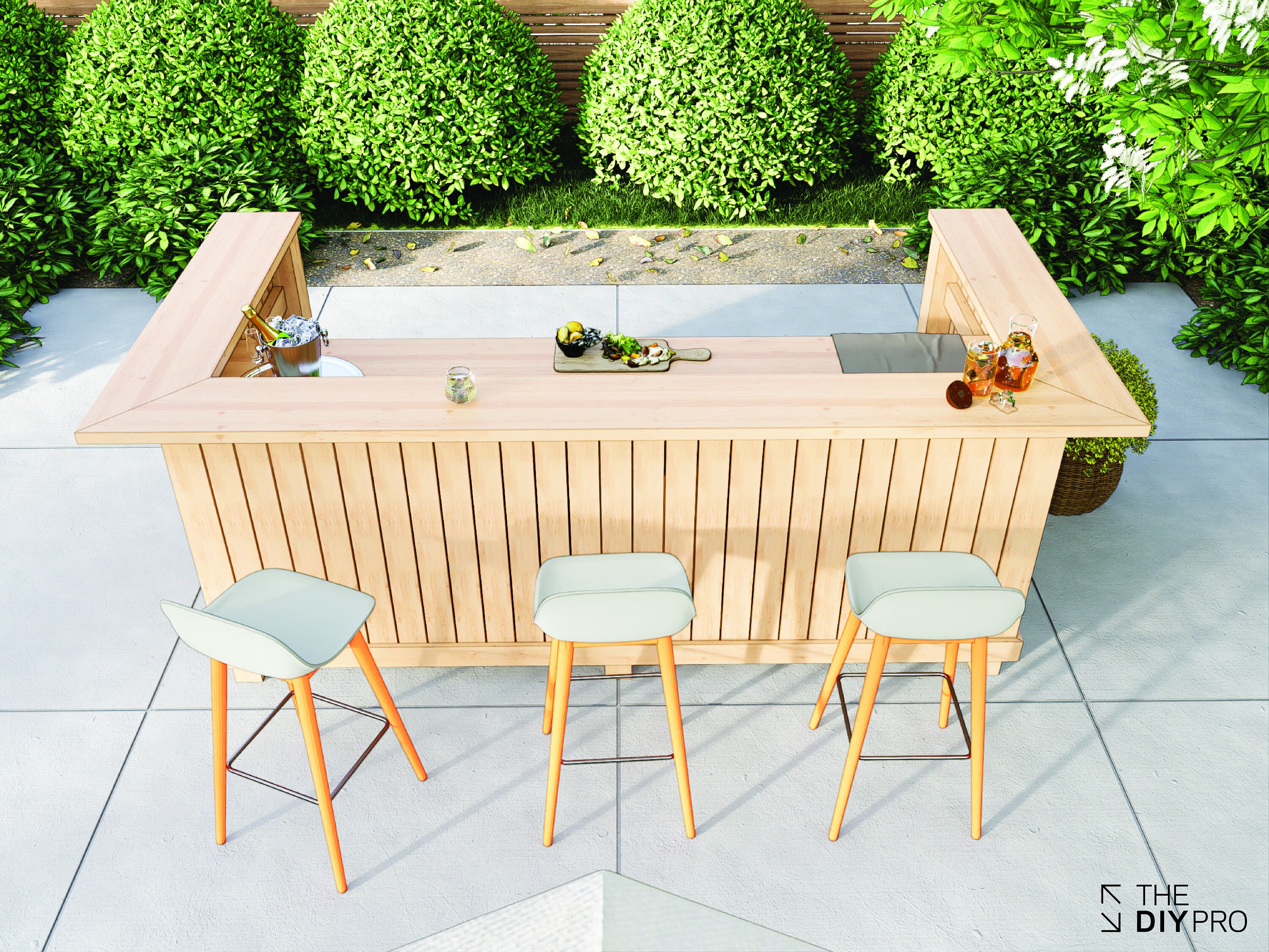 DIY Outdoor Bar - Digital Download PDF Plans - Etsy