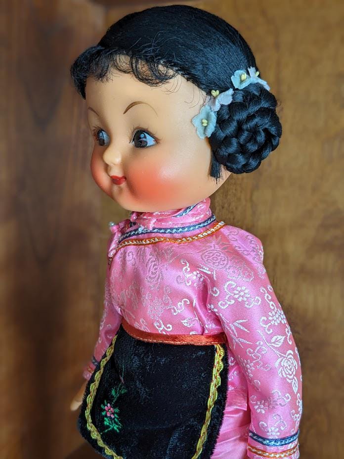 Vintage Ethnic Dolls Hand Painted‎ Face Collectible Clothe Dress Woman Female Vintage Ethnic Dolls Hand Painted Face Collectible Clothe  main image 2