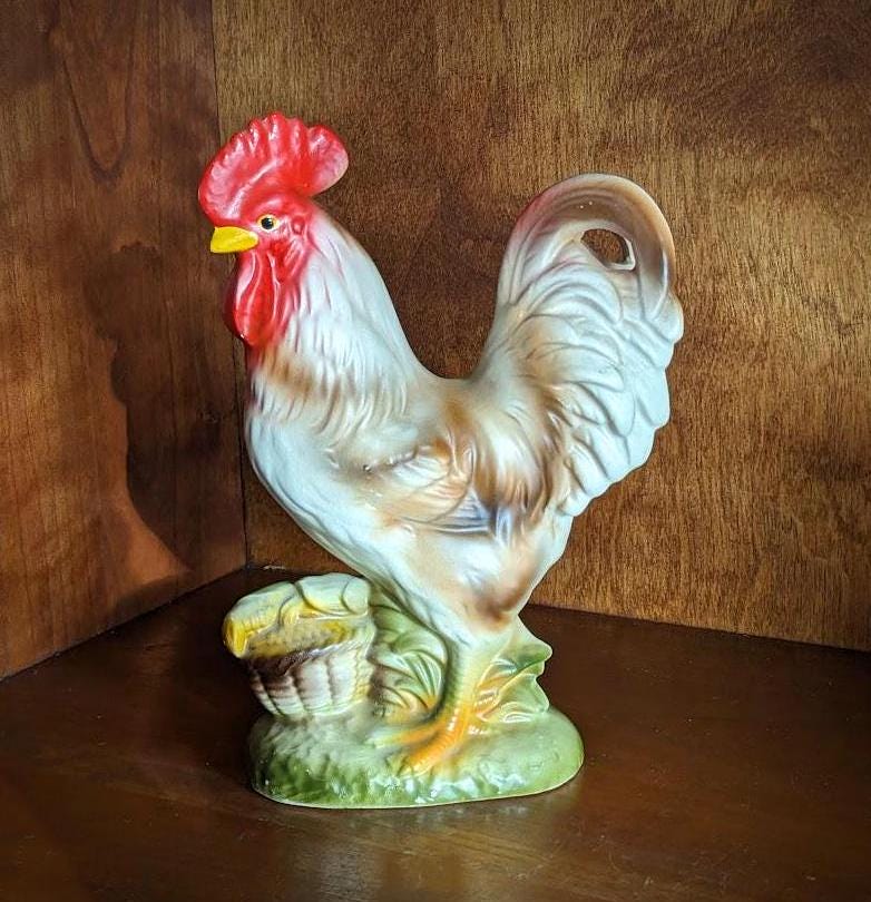 Ceramic Rooster Japan - Etsy