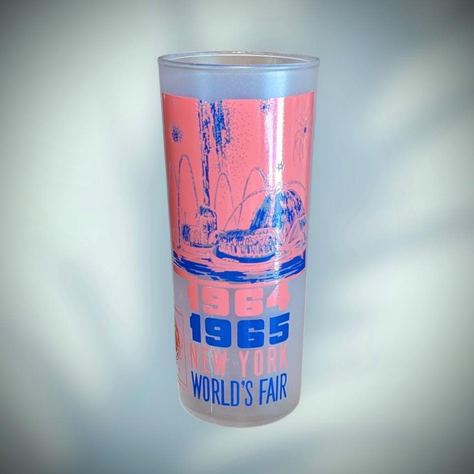 Vintage 1964-1965 New York World's Fair Tall Frosted Collectable Iced Tea  Drink or Barware Glass Featuring Pool of Industry - Etsy