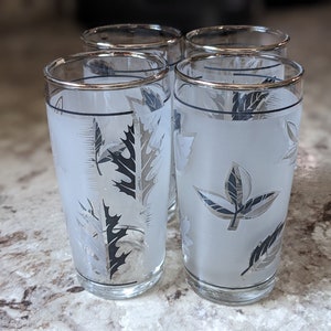 50s Frosted Glasses - Etsy