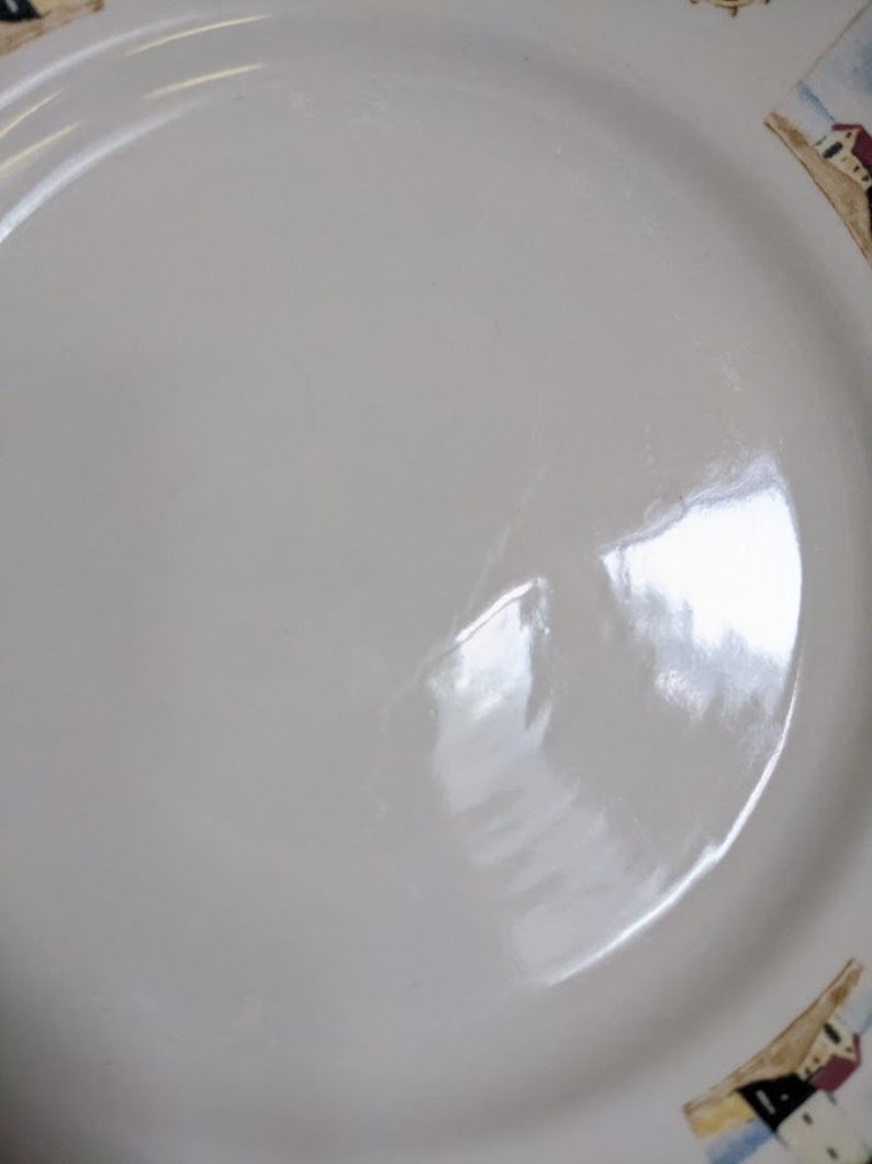 Gibson Nautical/lighthouse Dinner Plates Set of 5 Etsy