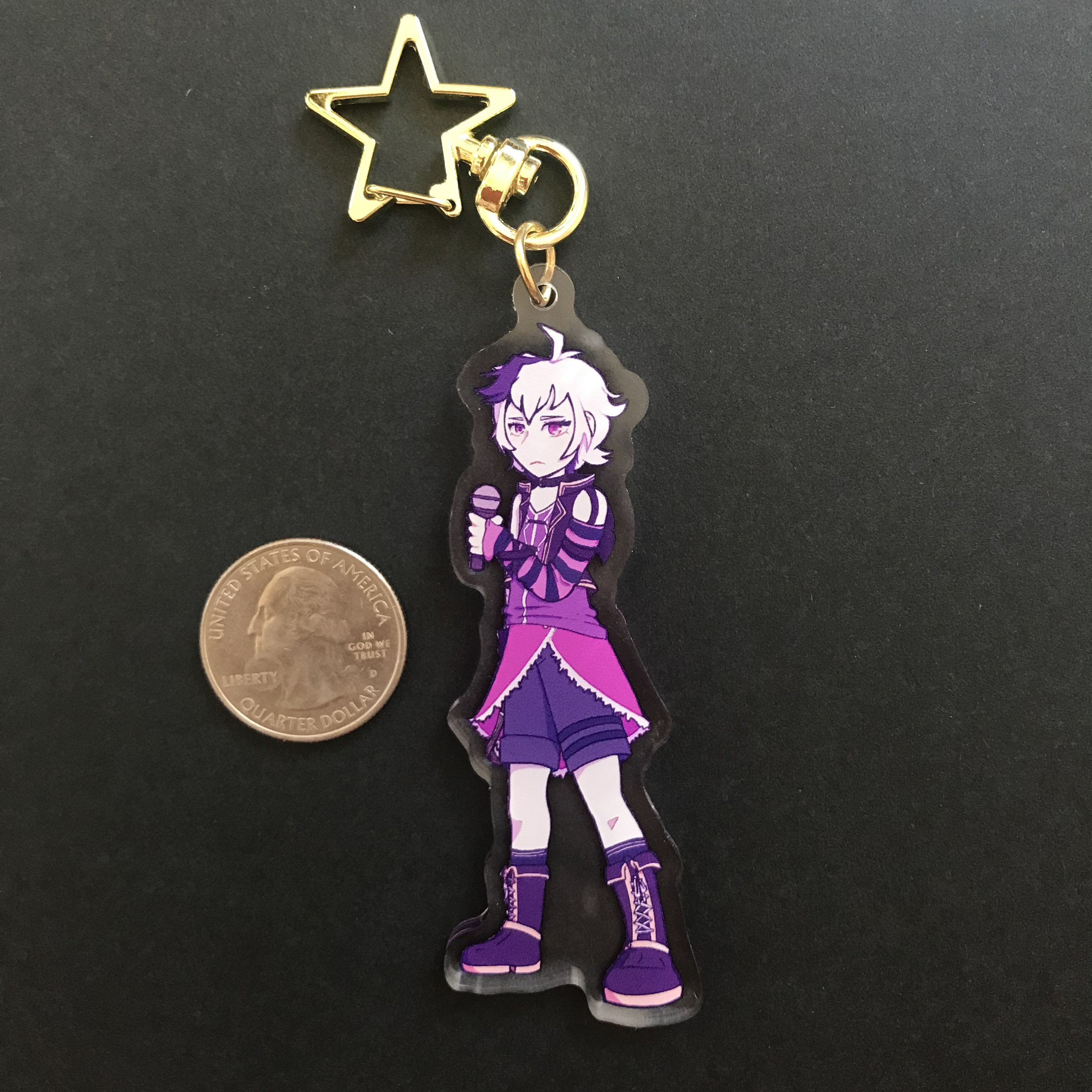 V Flower | Acrylic Vocaloid Keychain - Etsy