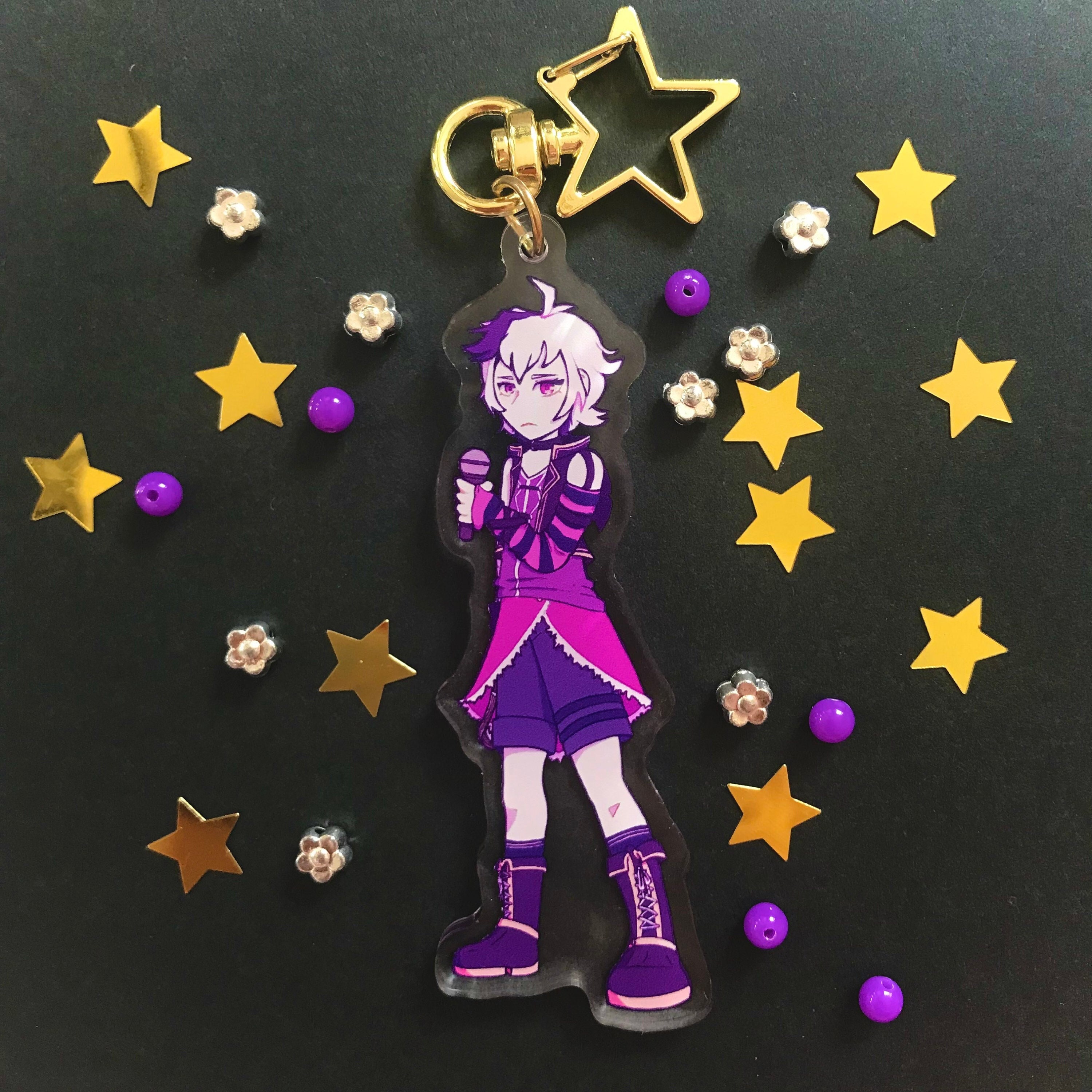 V Flower | Acrylic Vocaloid Keychain - Etsy V Flower | Acrylic Vocaloid Keychain - Etsy