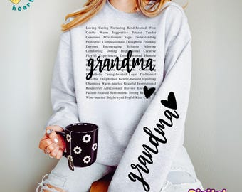 Grandma PNG Nana Sublimation Design She Is Granny PNG Blessed Grandma Png Gigi Life Png, Mother's Day Png Gift for Grandmothers DTF Download