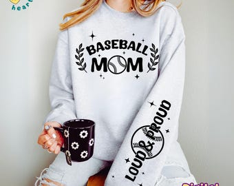 Baseball Mom SVG Baseball Mom PNG Loud and Proud Baseball Clipart Baseball Mom Shirt Design Car Decal Png Svg Digital File Instant Download