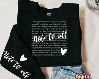 Hinweis an Selbst PNG Motivation PNG Sublimation Design Mentale Gesundheit Png Positive Inspirierende Zitate Liebe Person Hinter Mir DTF Datei Download