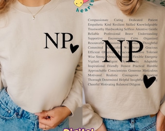 Nurse Practitioner Png Custom Name NP Png Sublimation Design, Cute Nursing Png Nurse Life She Is Nurse Sublimate DTF File Digital Download
