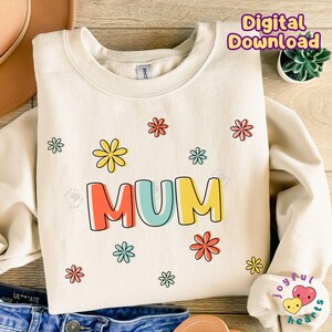 Moeder png Mama png-moederschap sublimatieontwerp She Is Mom Blessed Mama png, Mom Life png, Moederdag png, cadeau voor moeder, schattig moedershirt png
