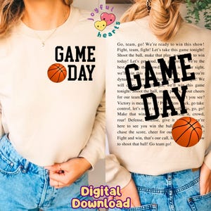 Game Day Shirt PNG Basketball Mom Png Sublimation Design Basketball Mama PNG Team Spirit Shirt Cheer Png Sports DTF File Digital Download