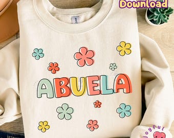 Abuela Png Grandma PNG Nana Sublimation Design She Is Granny PNG Blessed Gigi Life Png, Mother's Day Png Gift for Grandmothers DTF Download
