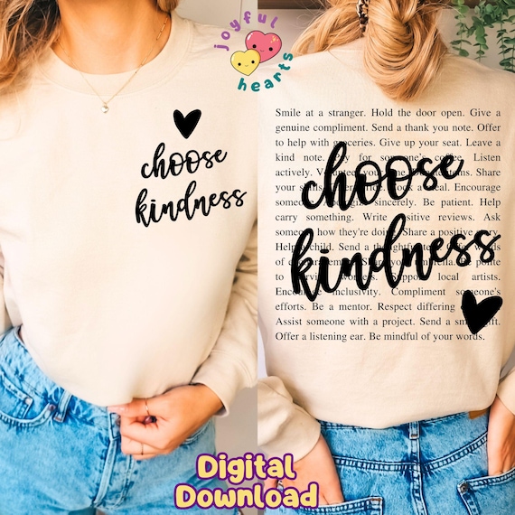 Choose Kindness PNG Be Kind Motivational PNG Sublimation Design Mental Health Png Positive Quotes Dear Person Behind Me DTF Digital Download