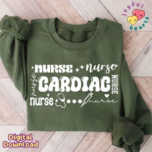 Herz Krankenschwester SVG RN Png Sublimation Design Herzpflege SVG Kardiologie Png Krankenschwester Leben, Registered Nurse Shirt Nursing Grad DTF Download
