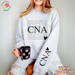 CNA Png Custom Name Certified Nursing Assistant Png Sublimation Design, Cute Nurse Png She Is Nurse Life Sublimate DTF File Digital Download