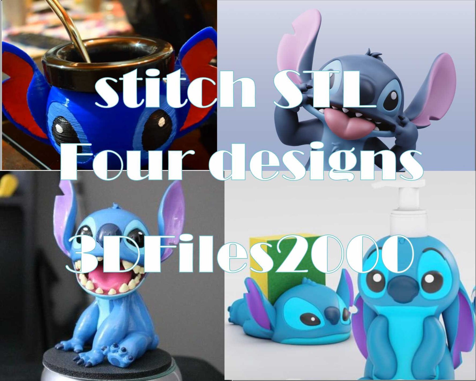 Stitch STL File,stitch 3D Printing Figure,stitch 3d Model,stitch Print ...