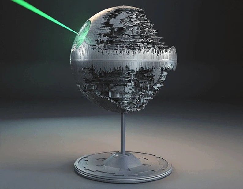 2X 3D Death Star Sphere Whiskey Ball Sphere Ice Maker Silicone 