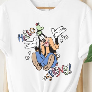 Goofy Spring Shirt, Retro Disney Tshirt, Disney Spring Tee, Goofy Flower Shirt, Disney Family Tshirt, Disneyworld Tee, Disneyland Shirt