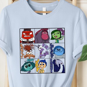 Inside Out Characters Tshirt, Disney Shirt, Inside Out 2 Tee, Inside Out Emotions, WDW Disneyland Group Family Trip Party Gift