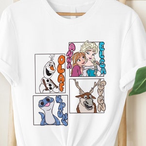 Frozen Shirt, Disney Tshirt, Princess Elsa Tee, Princess Anna Shirt, Olaf and Sven Tshirt, WDW Disneyland Family Trip Gift